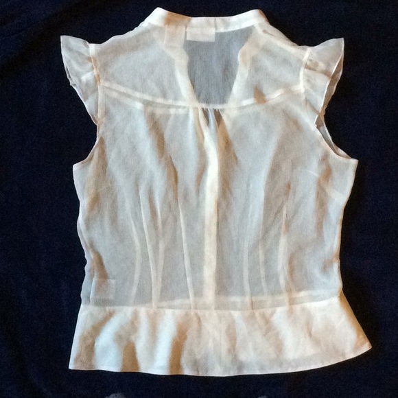Off White (cream) Worthington Short Sleeved Blouse - Picture 5 of 5